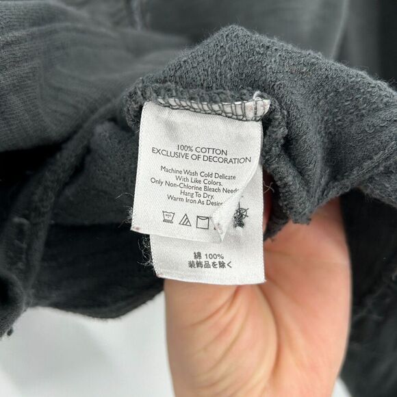 EDDIE BAUER Women's Gray Exposed Seams Button Up Cardigan Sweater Size Large - Picture 7 of 7